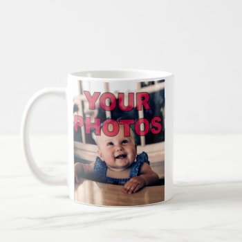 Your 2 Photos Personalized Mugs Many Styles  Sizes by YourSportsGifts at Zazzle