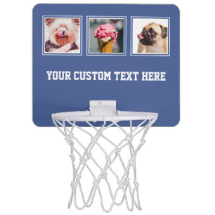 YOUR 3 PHOTOS, TEXT & COLOR mini hoop
