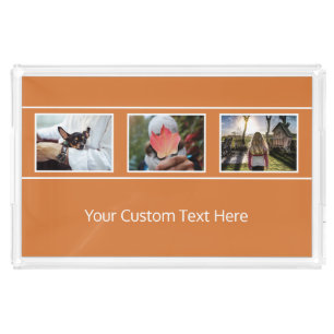 YOUR 3 PHOTOS & TEXT custom trays