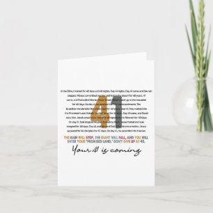 Your 41 Is Coming God Faith Christian  Card