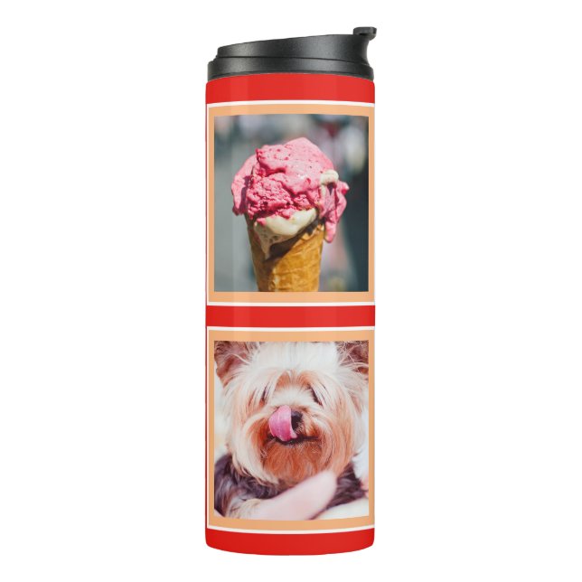 YOUR 4 PHOTOS custom tumbler (Rotated Left)