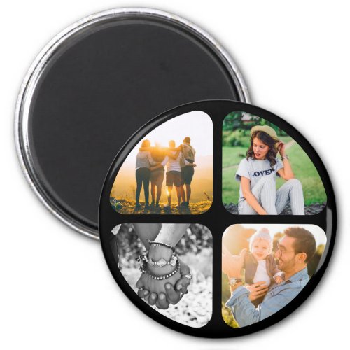 Your 4 Photos Fridge Magnet