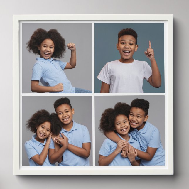 YOUR 4 Photos Peel And Stick Photo Tile (Front Set)