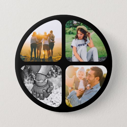 Your 4 Photos Pin Button Badge