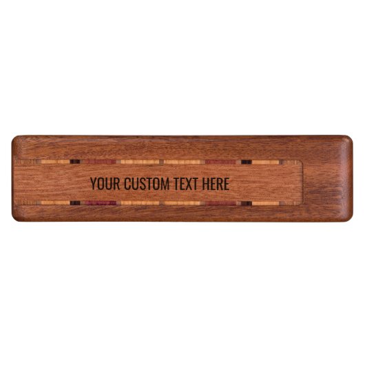 YOUR 4 PHOTOS & TEXT custom Cribbage set Wood Cribbage Board (Side)