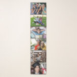 YOUR 6 PHOTOS custom scarf<br><div class="desc">Using the "Customize it" function, you can change the background color to any color you wish.
Sample images by freepik.com (used with license), modified by me. See my store for more custom photo products.</div>