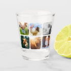 Your 6 Photos Rounded Shot Glass Template