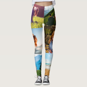 Your 6 Photos Template Edge Print Leggings