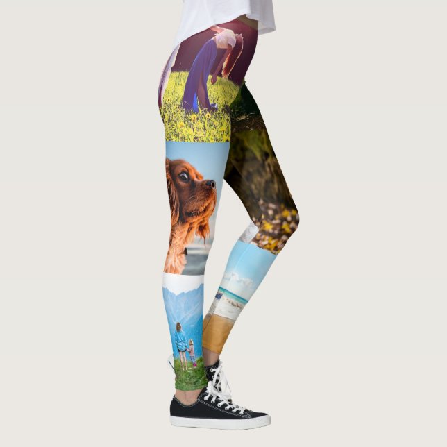 Your 6 Photos Template Edge Print Leggings (Right)
