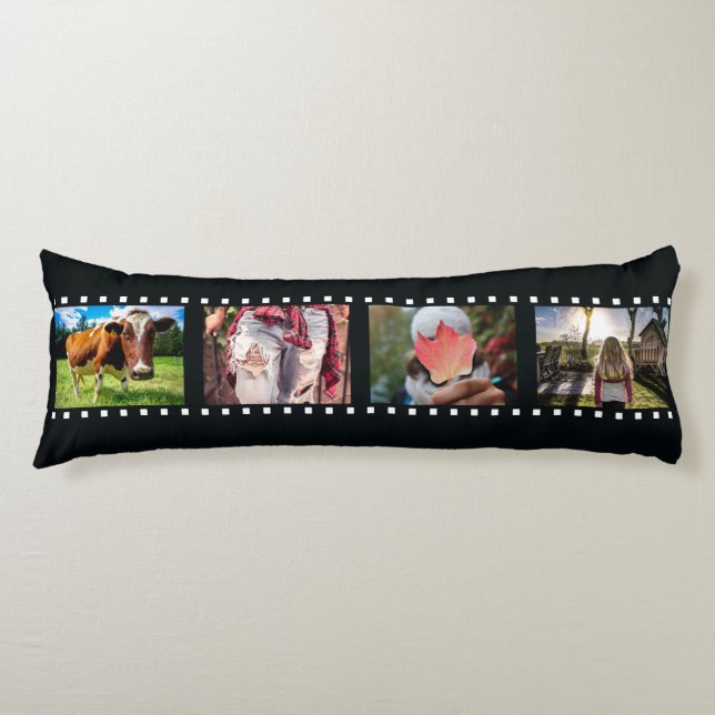 YOUR 8 PHOTOS custom template body pillow (Front)