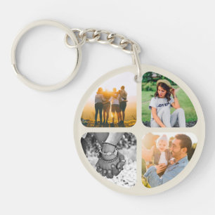 Your 8 Photos Double Sided Acrylic Keychain
