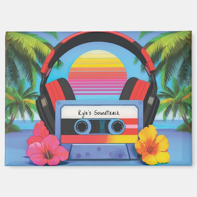 Your 90's Tropical Aesthetic Soundtrack Magnet (Front)