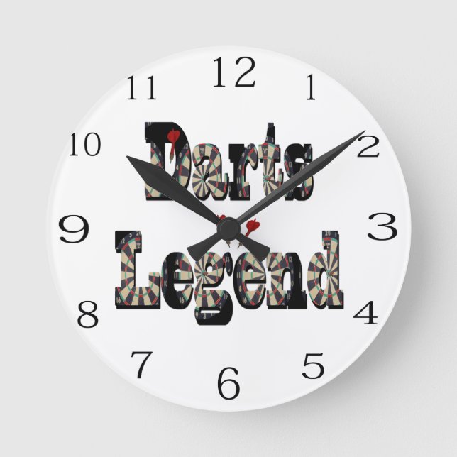 Your A Darts Legend,  Round Clock (Front)