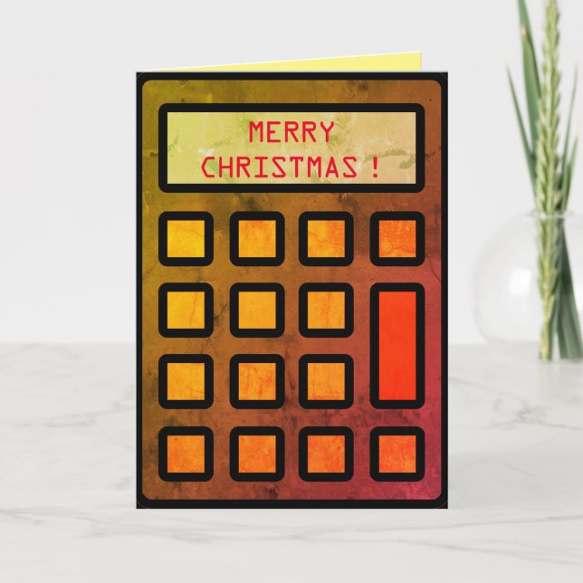 "Your accountant wishes you Merry Christmas" Card (Front)