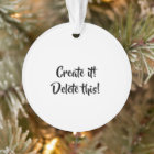 Your Acrylic Circle Ornament