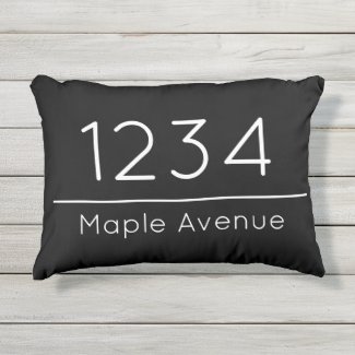 Your Address Black White House Number Street Name