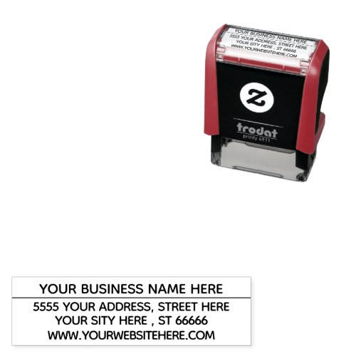 Your Address Name Contact Info Self_inking Stamp
