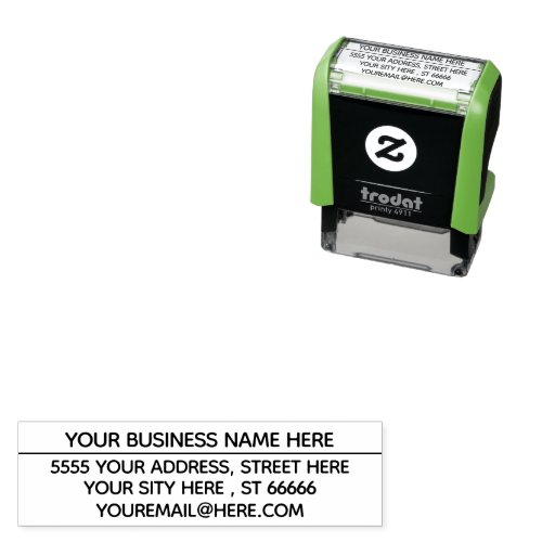 Your Address Name Contact Information Personalized Self_inking Stamp