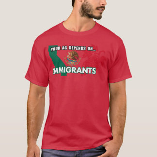 Your Agriculture Depends On Immigrants California  T-Shirt