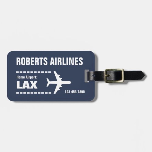 YOUR AIRLINE customizable Luggage Tag