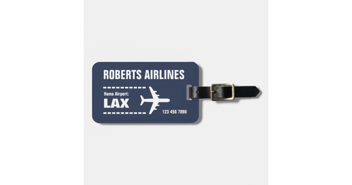 YOUR AIRLINE (customizable) Luggage Tag