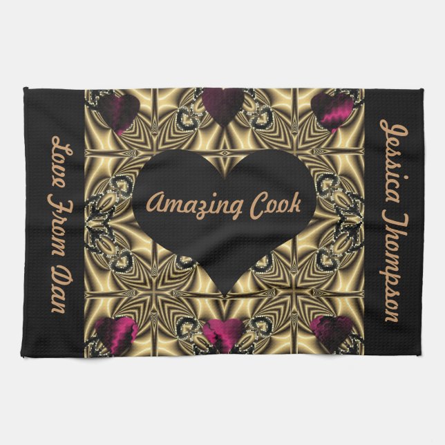 "Your Amazing" Personalized tea-towel"* Towel (Horizontal)