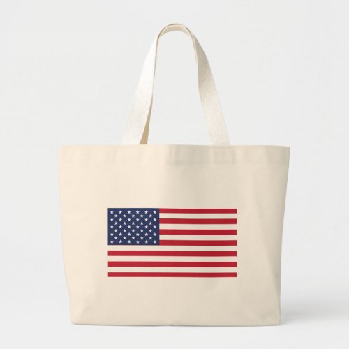 Your American Pride USA Flag Showcased in Style Large Tote Bag