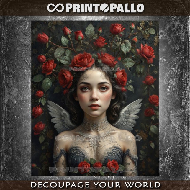 Your angel love flowers and roses! -  tissue paper (Creator Uploaded)