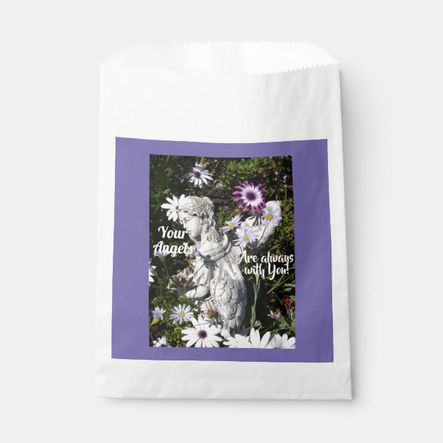 Your Angels Are Always with You Floral Angel Favor Bag (Front)
