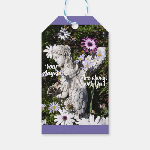 Your Angels Are Always with You Floral Angel Gift Tags