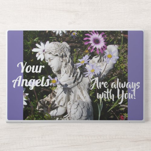 Your Angels Are Always with You Floral Angel HP Laptop Skin