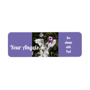 Your Angels Are Always with You Floral Angel Label