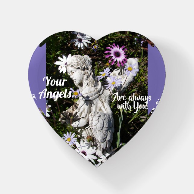 Your Angels Are Always with You Floral Angel Paperweight (Front)