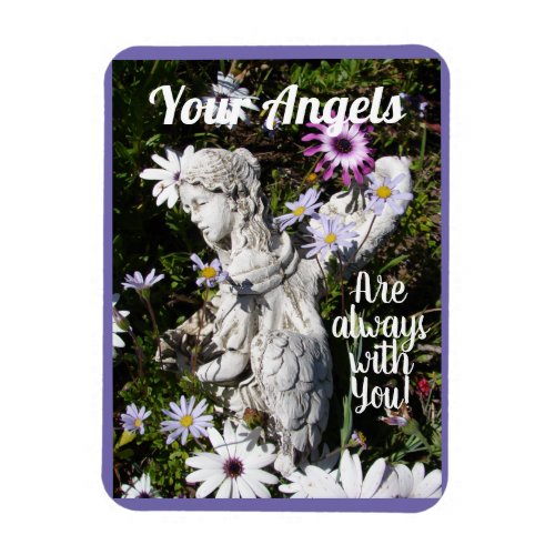 Your Angels Are Always with You Floral Flower Magnet