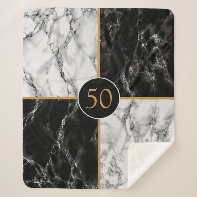 Your Anniversary or Birthday Gift Sherpa Blanket (Front)