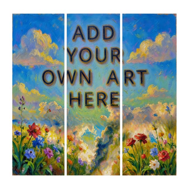  Your  artwork  -   custom  Triptych (Front)