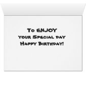 YOUR ASSIGNMENT IS ***ENJOY YOUR BIRTHDAY*** CARDS (Inside Horizontal (Bottom))