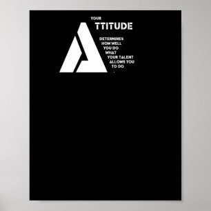Your Attitude Determines How Well You Do What Your Poster