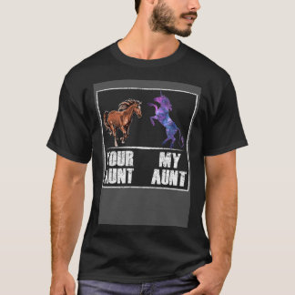 Your Aunt Horse My Aunt Unicorn Neice Nephew T-Shirt