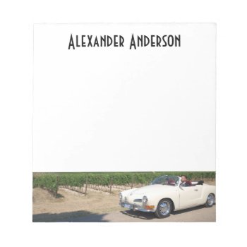 Your Auto And Custom Name Notepad by elizme1 at Zazzle