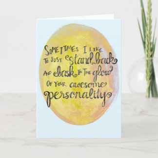 "Your Awesome Personality" General Compliment Card