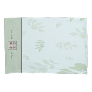 Your Babies Foot Prints   Pillow Case