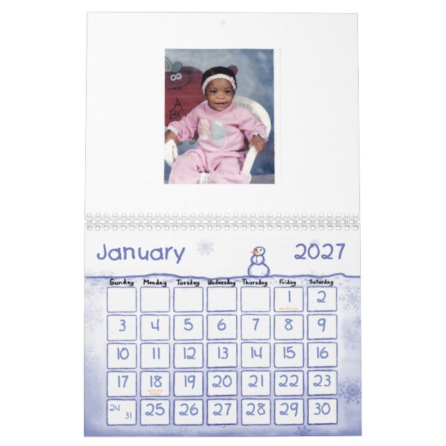 Your Baby Girl Calendar (Jan 2027)