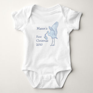 Your Baby Name 1st Christmas 2010 Baby T-shirt Bodysuit