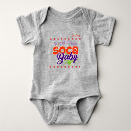 (Your Baby Name) World Class Soca Baby Baby Bodysuit