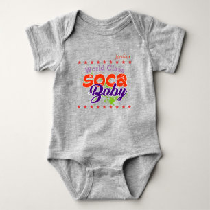 (Your Baby Name) World Class Soca Baby Baby Bodysuit