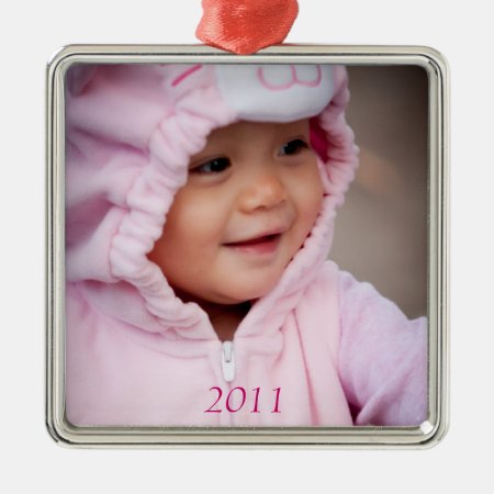Your Baby On A Premium Ornament