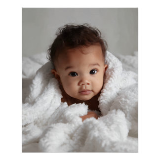 Your baby photo personalized poster