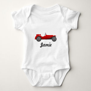 Your Babys Name Classic Car Baby Boy Baby Bodysuit