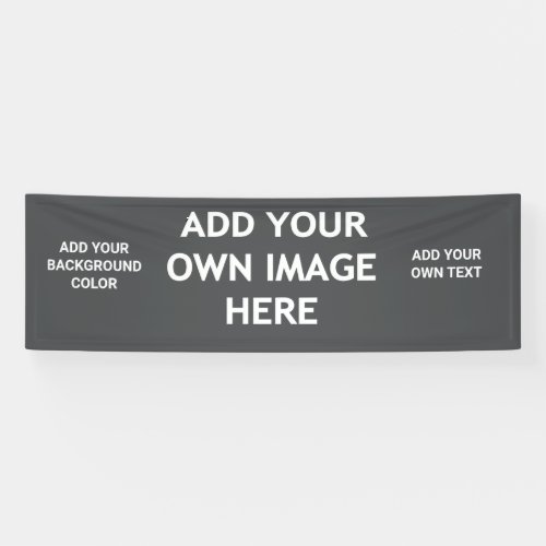 Your background color your image your own text banner